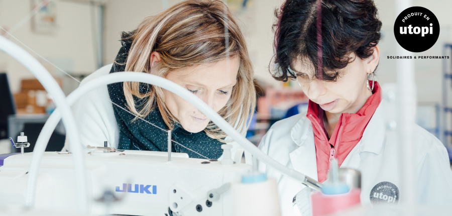 Monitrice et agent d'ESAT Produit en Utopi 